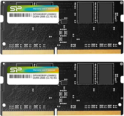 シリコンパワー ノートPC用メモリ DDR4-2666 (PC4-21300) 8GB*2枚 (16GB) 260Pin 1.2V CL19 Mac対応 SP016GBSFU266B22