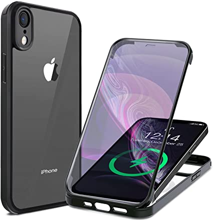 iPhone XR 専用強化ガラス 40枚付き 楽天市場】HAUTRKBG iPhone XR 用ケース 全面保護 [両面強化