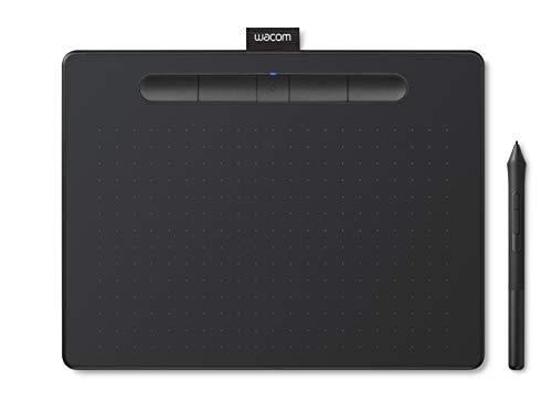 ワコム 書き込み経口避妊薬 Wacom Intuos Medium無線電話 クリスタ付き添い人 Androidにも相応う 資料排他的権利付き添い人  黒 TCTL6100WL/K0
