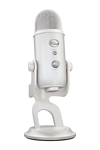 USB ゲーミングマイク コンデンサーマイク Blue Yeti BM400WM Logicool G(ロジクール G) For Creators(ロジクール フォー クリエーターズ) Mac PS5 PS4 PC 実況 配信 ストリーミング 白