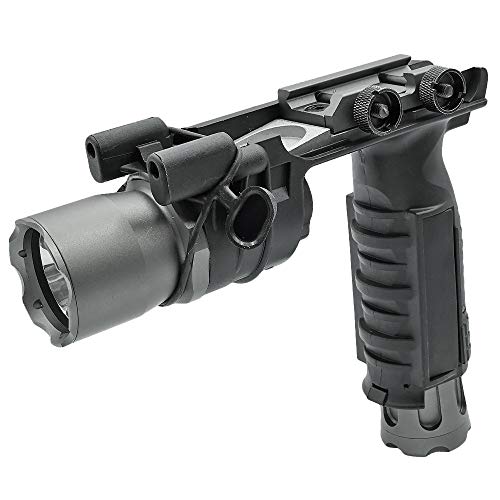 超リアル刻印入     良品武品 SF刻印 M910A タイプ グリップライト ウェポンライト/BK ブラック