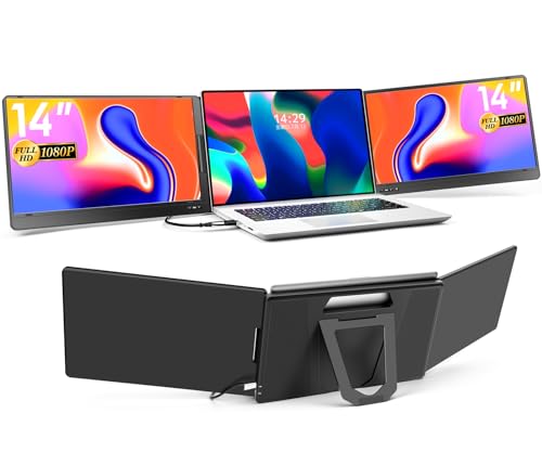 楽天市場】ROADOMデュアルモニター14インチモバイルトリプルモニター