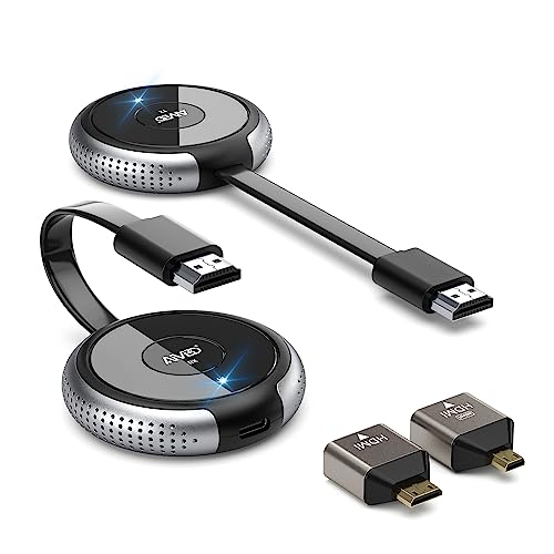 HDMI ワイヤレス 送受信機セット AIMIBO hdmi 無線化 ユニット PC映像を無線接続で飛ばす/ディスプレイでストリーミング/30m長距離/2.4Ghz 5Ghz両対応/送信機増設対応 設定不要 ワイヤレスhdmi エクステンダー