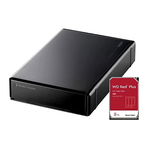 ロジテック 外付け 4TB HDD 信頼性の高い WD Red plus 採用 搭載 Win/Mac / PS4 / PS5 / テレビ録画 ハードディスク 静音 USB3.1 (Gen1) / USB3.0/2.0 LHD-ENA040U3W|ショップあまのとり