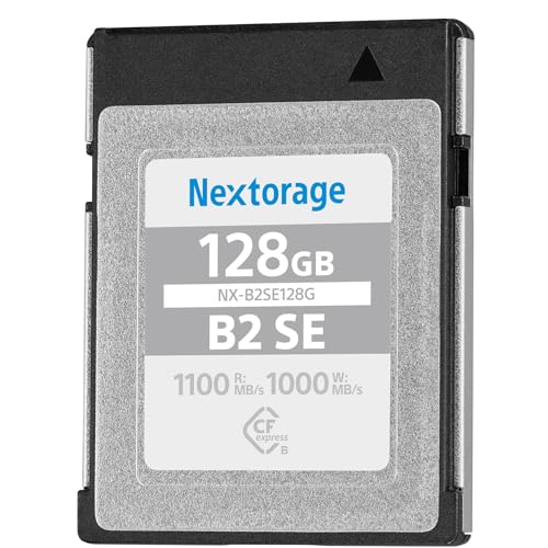 Nextorage ネクストレージ 128GB CFexpress Type B メモリーカード NX-B2SEシリーズ 最大読み出し速度1100MB/s 最大書き込み速度1000MB/s 国内メーカー メーカー5年保証 NX-B2SE128G/INE