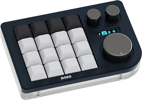 KB16 マクロメカニカルキーボードアルミニウム製/片手キーボード/RGB VIA ホットスワップ プログラム機能対応可能/16キー/Ps Pr LrC Blenderなどのソフトに利用可能 (ネイビー)｜ショップあまのとり