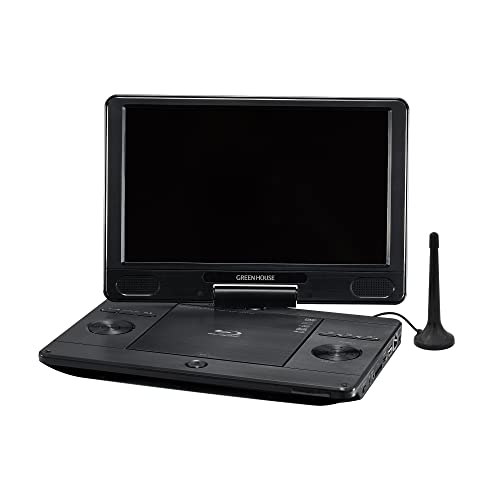 グリーンハウス ポータブルブルーレイディスクプレーヤー ブラック 11.6インチ TVチューナー ブラック GH-PBD11BT-BK