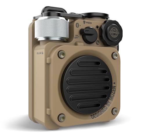 MUZEN Wild Mini 第2時人 アウトド 小型 金棒引き 携帯型 Bluetooth IPX5雨合羽 Type-C申し受ける３流行り物 懐中照明ランプ 乾荒原黄色