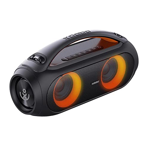 xdobo vibe plus ブルートゥーススピーカー 重低音DSP技術搭載 内蔵マイク Bluetooth デュアルパッシブラジエーター 大音量 ステレオ ムードライト 防水 ワイヤレス ぶるーとーすすぴーかー ポータブル (Vibe Plus)