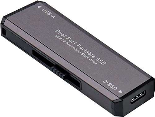 ロジテック SSD 500GB 外付け ポータブル 高速 type-C type-A 両対応 テレビ録画 TV USB-C typeC 読込速度1000MB/秒 PS5/PS4動作確認済 スティック USBメモリサイズ LMD-SPCH050UAC