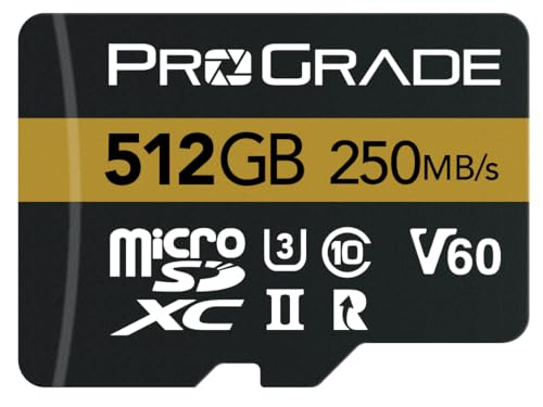 ProGrade Digital 512GB microSDXC UHS-II V60 GOLD プログレードデジタル 定まりインポート品  言いはなつ継続期間3一年
