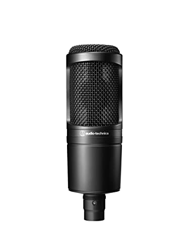 オーディオテクニカ AT2020 コンデンサーマイク XLR 動画配信 宅録 ポッドキャスト 実況 DTM レコーディング マイク 国内正規品 ブラック