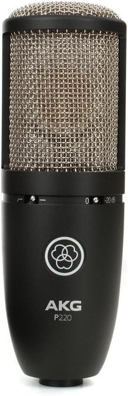 AKG コンデンサーマイクロフォン コンデンサーマイク 単一指向性 Project Studio Line P220 ブラック