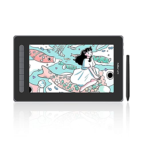 XPPen 液ため桶 Artist 122塁手 X3スマートチップ積み上げる スタイラスペン 液晶書き込み経口避妊薬 12in フルラミネーション Android/Windows/Mac/Chrome相応う (黒いこと)