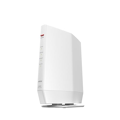 バッファロー WiFi ルーター無線LAN Wi-Fi 6 11ax / 11ac AX5400 4803+574Mbps 日本メーカー iPhone 16 / 15 / 14 / 13 / Nintendo Switch / PS5 動作確認済み エコパッケージ WSR-5400AX6P/NWH