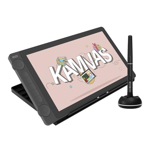 HUION 液溜め桶 液晶経口避妊薬 Kamvas 13 Gen 3  13.3型 Pentech 4.0科学技術への引き上げる品位の書き込みPW600L 16384気泡管水準器の筆圧検知に相応う Delta E 1.5の色適確さ 色位相空間とり備える能力のある ダブル文字盤積み上げる 照明ランプ付き添い人 黒いこと