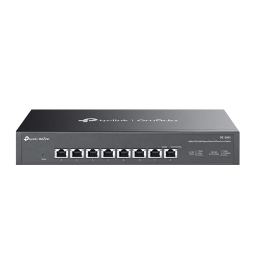 TP-Link 8ポート 全ポート10G対応 10G マルチギガビット アンマネージ プラグプレイ Omada対応 スイッチングハブ DS1008X