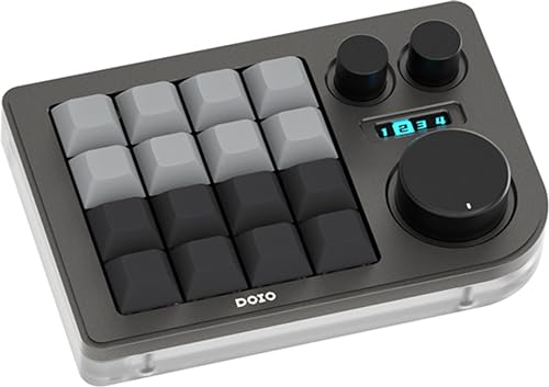 KB16 マクロメカニカルキーボードアルミニウム製/片手キーボード/RGB VIA ホットスワップ プログラム機能対応可能/16キー/Ps Pr LrC Blenderなどのソフトに利用可能 (グレー)｜ショップあまのとり