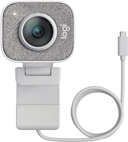 ロジクール Webカメラ C980OW フルHD 1080P 60fps ストリーミング AI オートフォーカス 自動露出補正 手ブレ USB Type-C ウェブカメラ ウェブカム PC Windows Mac スマホ YouTube オフホワイト