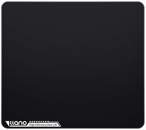 llano ガラスマウスパッド 驚異の0.85μ精度、どんな動きも完璧に捉える ガラスマウスパッド|ゲーミングマウスパッド 0.85μ高精度サンドブラスト表面 滑り止め底/手入れ簡単/ほこり取り布付き XL:450*400mm 厚さ:3mm MP001