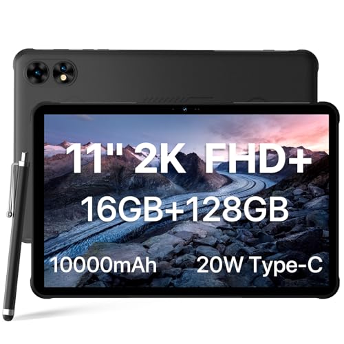 UMIDIGI 防水 タブレット 11インチ Active T1 Tab タフネス タブレット Android SIMフリー 10000mAh大容量バッテリー+20W Type-C充電 16GB+128GB 1TB TF拡張 2K 1200*2000 43,857円