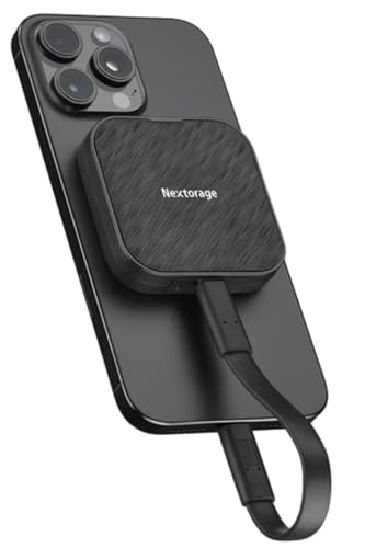 Nextorage 日本製造業者 携帯型SSD MagSafe 相応う 2結核症 10Gbps USB3.2 Gen2  Type-C 最大限度読込速度1050MB/sec iPhone15 Pro / Pro Max, iPhone 16 Pro / Pro Max Windows, MacOS 動くこと突き止める済み ProRes Blackmagic 外後ばらいssd NX-P2MG2結核症/ENEL