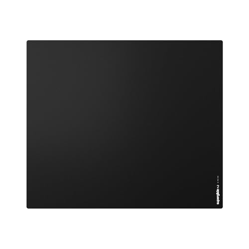 Pulsar Gaming Gears eSports仕様 ゲーミングマウスパッド Superglide2 Glass Mousepad ガラスパッド 滑り止め 国内正規品 49cm 42cm (XL, Black)