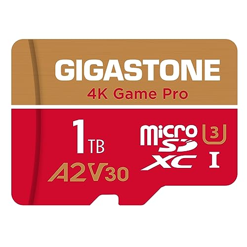 Switch 1専用 GIGASTONE マイクロsd歌留多 1肺結核 4K Game Pro microSDXC UHS-I A2 V30 U3 C10 150MB/s 弾丸道路 動き写真機 運動競技写真機 4K Ultra 固定ディスク  映像 SDアダプタ1枚付き添い人【5年資料立ち直らす