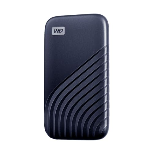 ウエスタンデジタル(Western Digital) WD ポータブルSSD 1TB ブルー USB3.2 Gen2 My Passport 最大読取り1050 MB/秒 メーカー5年保証 WDBAGF0010BBL-WESN