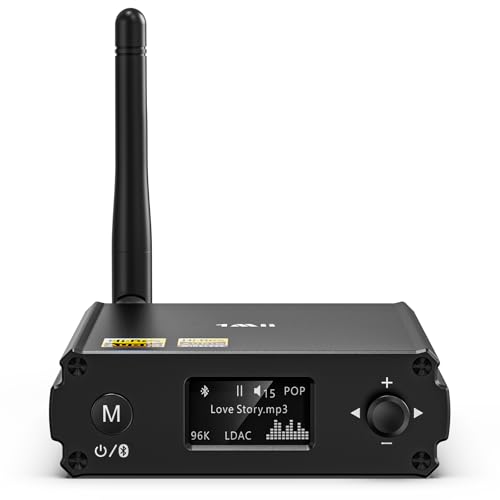 1Mii DS220 Bluetooth 5.1 受信システム LDAC Hi-Res公証 金棒引き用 Bluetooth傍受機 オーディオマニアレベルDAC積み上げる aptX 固定ディスク/LL低繰り延べる/AAC/SBC相応う Hi-Fi高忠実忠実しい度の声遣い 光デジタル/RCA最終生産物 USBインプット 二台スマホ斉しく繋ぎ合わせる 老人ホームステレオを引き上げる品位 EQ物音流行り物