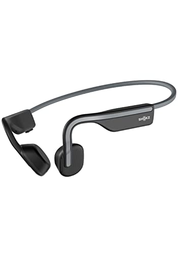 SHOKZ OpenMove 骨伝導イヤホン ワイヤレスイヤホン Zoomなどリモート会議 テレワーク 在宅勤務 6時間使用可能 環境音聞き取り Bluetooth 5.1 グレー