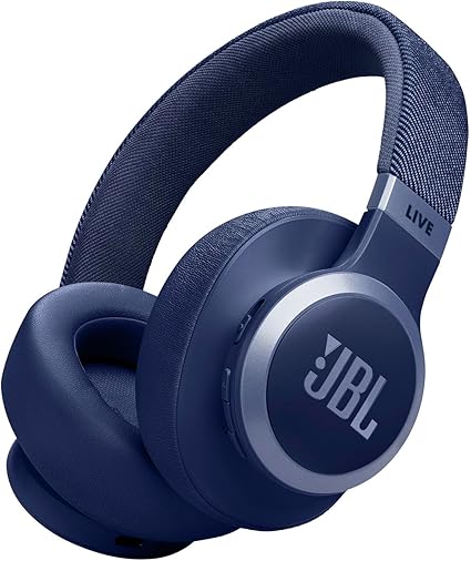 JBL LIVE 770 NC スタイル/デザイン/ハイブリッドノイズキャンセリング/Bluetooth対応/マルチポイント/オーバーイヤーヘッドホン/2台のBluetoothデバイスに同時接続/JBLLIVE770NCBLU ブルー｜ショップあまのとり