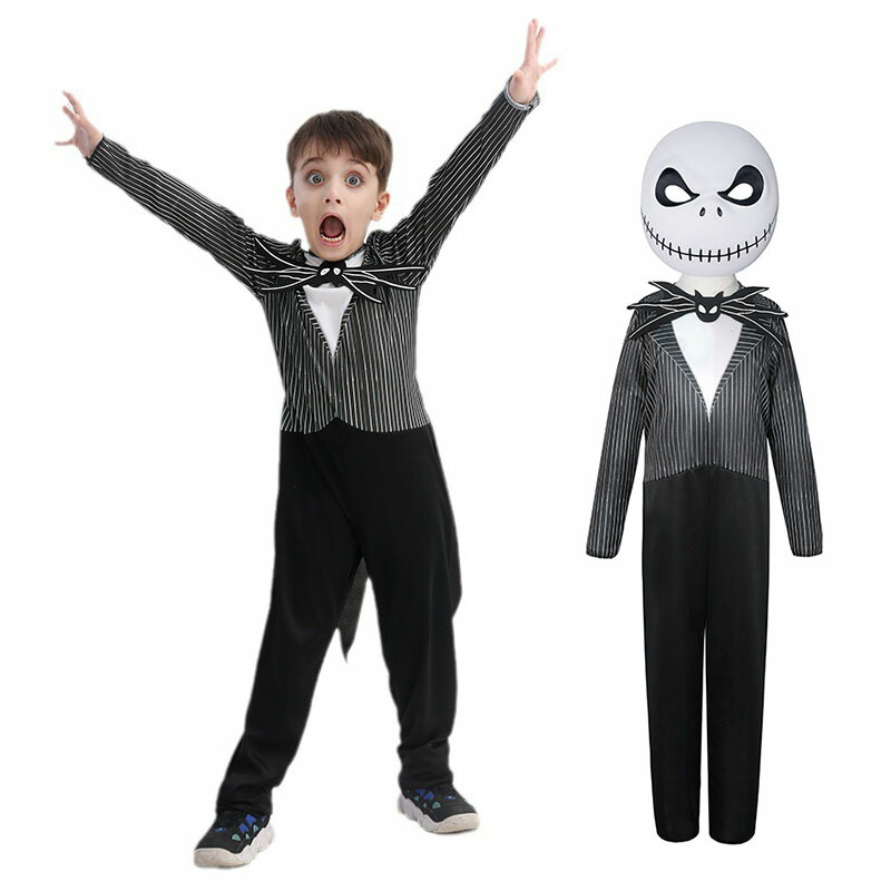 ハロウィン コスチューム コスプレ ハロウィン 仮装 変装スーツ 2点セット ジャック?スケリントン コスプレ 大人 子供 パフォーマンス道具 文化祭 部活 パーティー ステージ 学園祭 文化祭 余興 イベント Halloween 衣装