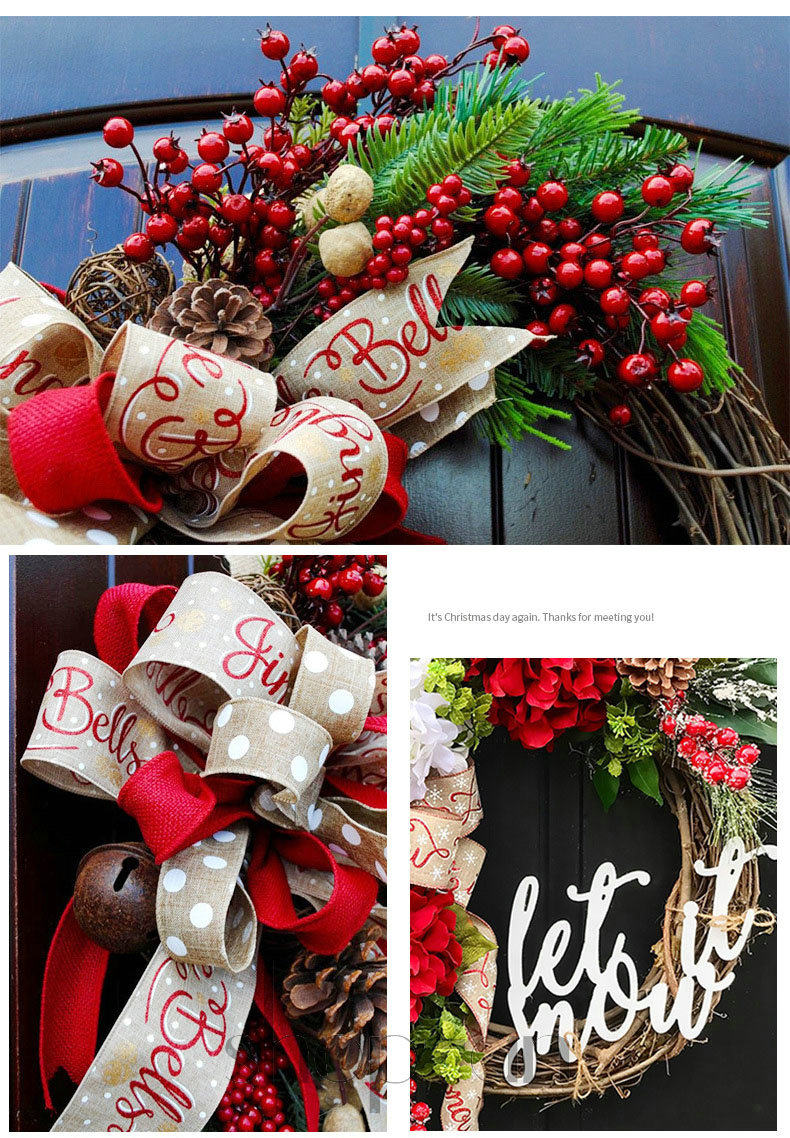 クリスマスリース 花輪 30cm クリスマス リース クリスマスツリー 玄関 ドア クリスマス飾り 40cm フラワーリース