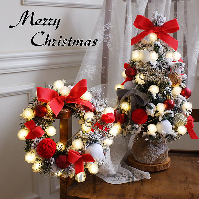 送料無料 クリスマスツリー 卓上サイズ ミニクリスマスツリー クリスマス プレゼント クリスマスリース クリスマス飾り 玄関リース クリスマス用品 おしゃれ 家庭 インテリア クリスマス ツリー 電飾 X'mas ミニクリスマスツリー 簡単組立 小型 クリスマスプレゼント 壁飾り