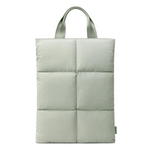Comfyable Puffy ノートパソコンケース 15/16インチ 持ち手付き キルティング パファー バッグ MacBook Air 15 M5 MacBook Pro 16 M5 Pro/Max 2026 対応, セージ｜ショップアンドアンド