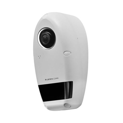 プラネックスPlanexスマカメカメラ一発!室外相応うWi-Fi180度CS-W84-180P