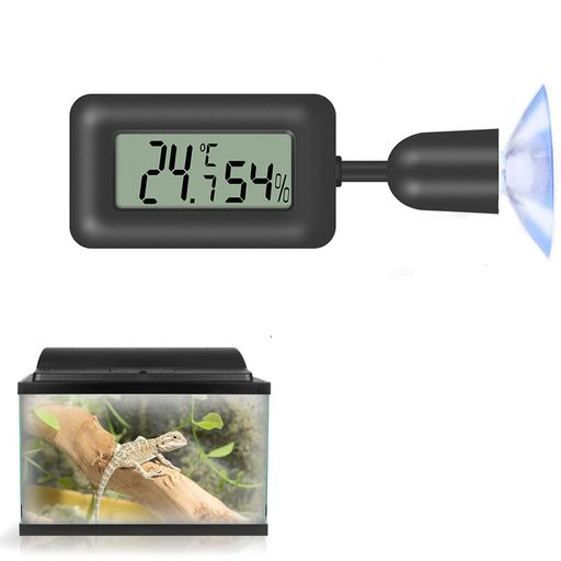 楽天市場】PAVIKE 温度計湿度計爬虫類 爬虫類用温度計 90度調整可能な