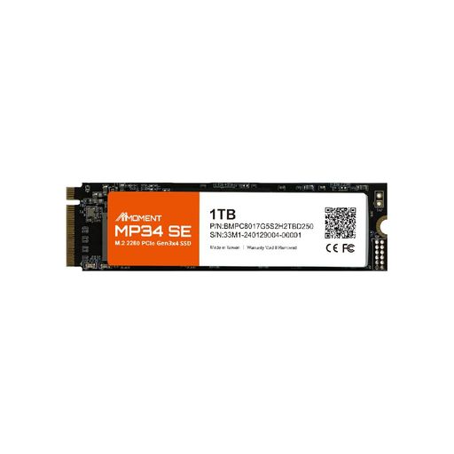 MMOMENT MP34 SE 1TB M.2 2280 PCIe Gen3x4 NVMe1.3 内蔵SSD (最大読込2100MB/s)|ショップアンドアンド