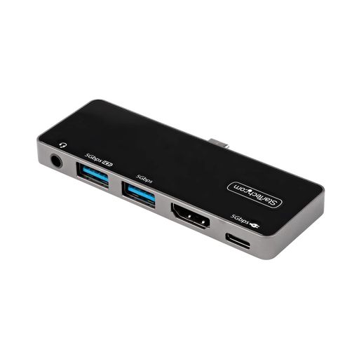 StarTech.comUSBマルチこしき/USB-C/4K60HzHDMI/100WPD/2xUSB/AUX/直挿