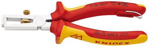 KNIPEXクニペックス1000V不成立エンドワイヤーストリッパー全長160粍落っこちる押しとどめる付1106-160T
