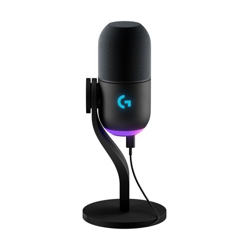 LogicoolGゲーミングマイクYETIGXダイナミックマイクG-YETI-GX-BKストリーミング配信スーパーカーディオイドノイズ軽減RGBLIGHTSYNC対応USBBLUEVO!CEPCMACゲーミングマイク