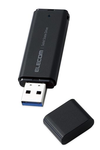 エレコム外後ばらいSSD2肺結核携帯型USB5Gbps/USB3.2(Gen2)相応う小型旗がしら式黒いことESD-EMC2000GBK