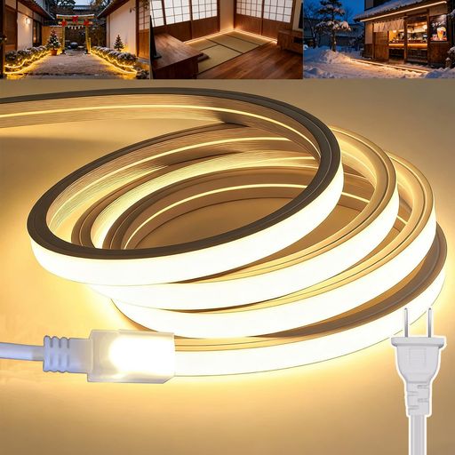 LED磁気テープともし火白熱電球色5m雨合羽高明快さチューブライトリニア発しるケイ素樹脂熱電子管曲がり分かりやすい切りおとす能力のある取り付け飾り気のない目にもの柔らか100V間接的な行動照明装置DIY飾りつけ折り曲げ自在切りおとす能力のある持ちこたえるLED熱電子管間接的な行動…