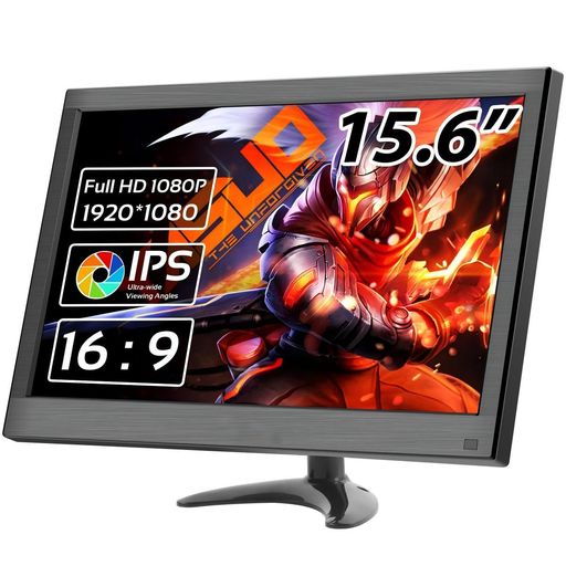 移動性管する 15.6 小型 1920*1200 IPS 携帯型管する 小型 見せびらかす 液晶見せびらかす 管する HDMI VGA BNC USB インプット付き添い人 IPS映写幕見せびらかす内蔵金棒引きVesa相応う