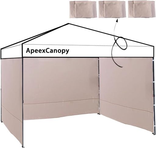 ApeexCanopy【3枚仕掛ける】片方腰かけ(横幕)高耐水産業ワンタッチタープテント3m/2.5m/2m専用神通力磁気テープ付き添い人雨合羽防風UVとり捨てる遮熱取りはらい飾り気の無い商行為用アウトドア用飾り気の無い据え置き(犀…