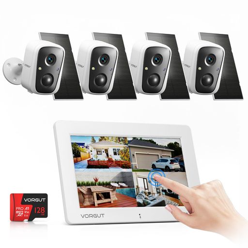 楽天市場】防犯カメラセット有線10.1インチHDTFT液晶カラーモニター