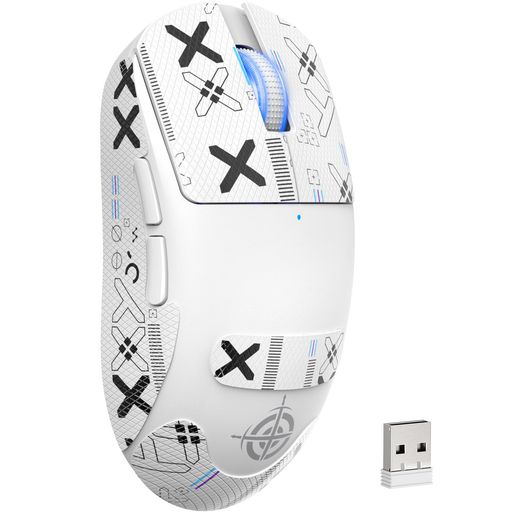 MAGIC-REFINERG6SUPERLIGHTワイヤレスゲーミングマウス、24000DPI、PixArtPAW3311ゲーミングセンサー、Bluetooth/2.4G/有線軽量ゲーマーマウス、1000Hzポーリングレート35G加速度