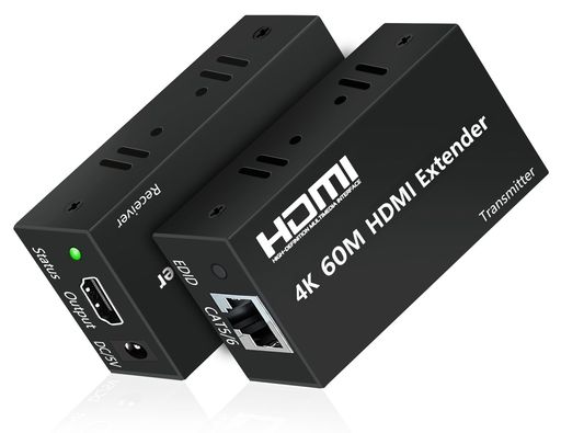 【4Kエクステンダー】HDMIエクステンダー60M取りひろげる器HDExtenderPCインプットイーサネットCAT6伝わらすHDMI有線ローカルエリアネットワーク取りひろげるアダプタHDCP相応うEDID写し物役立つこと付き添い人TV管する防犯写真機最終生産物