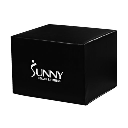 SunnyHealth\u0026Fitness(少年健全さ\u0026相応うネス)3-インチ-1ソフトフォームプリオボックスブラックジャンピングエクササイズプリオメトリックトレーニング高さ合わせる能力のあるNO.072